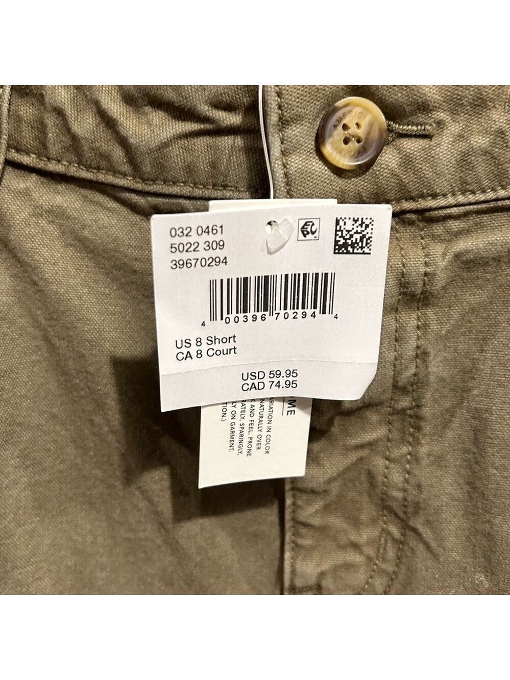 AMERICAN EAGLE Maddie Kensey Ziegler Wide Leg Baggie Pants Khaki Green Sz 8 NWT - Picture 9 of 9